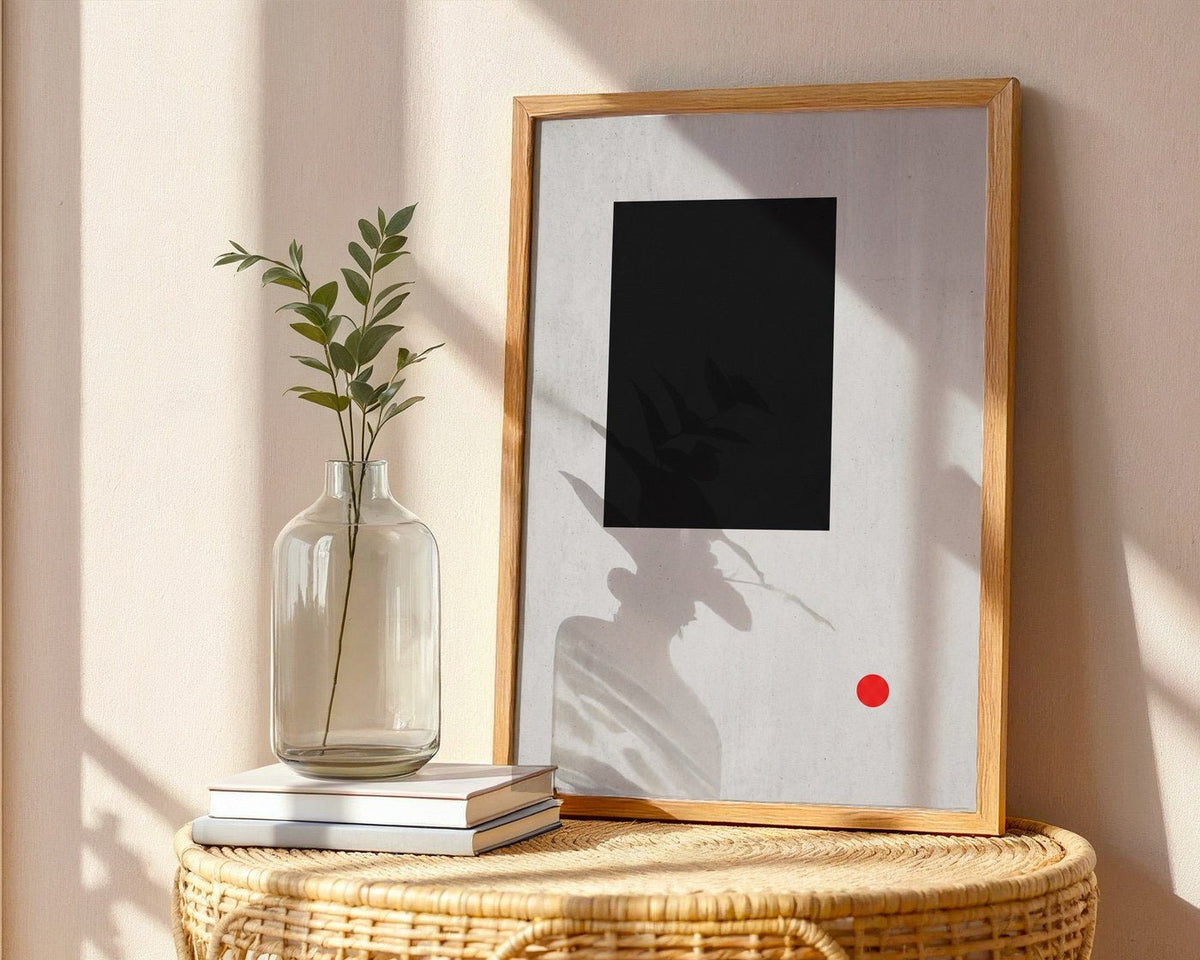 Monolith Abstract Poster – Brutalist Swiss Wall Art — frame-486
