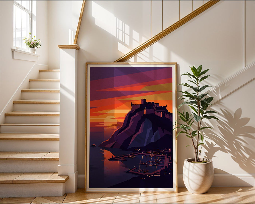 Alicante Santa Barbara Poster – Minimalist Wall Art Print — frame-267