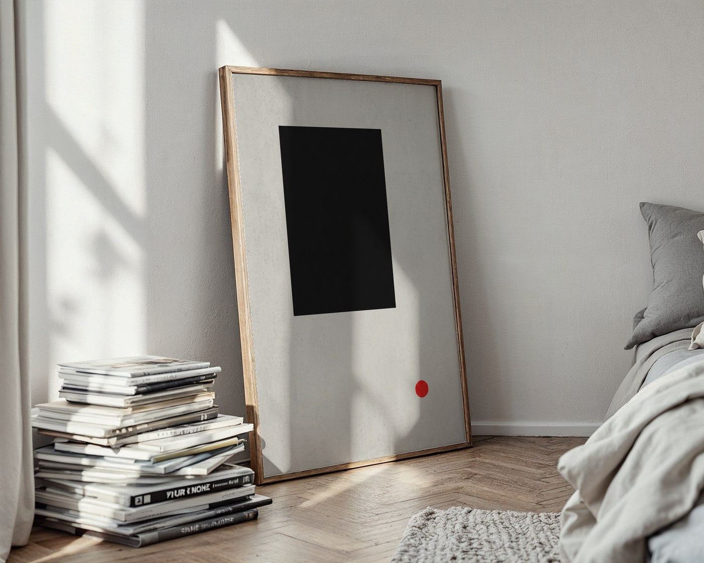 Monolith Abstract Poster – Brutalist Swiss Wall Art — styled-wall