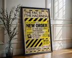 New Order Ticket Poster – 1983 Hacienda Wall Art — frame-286