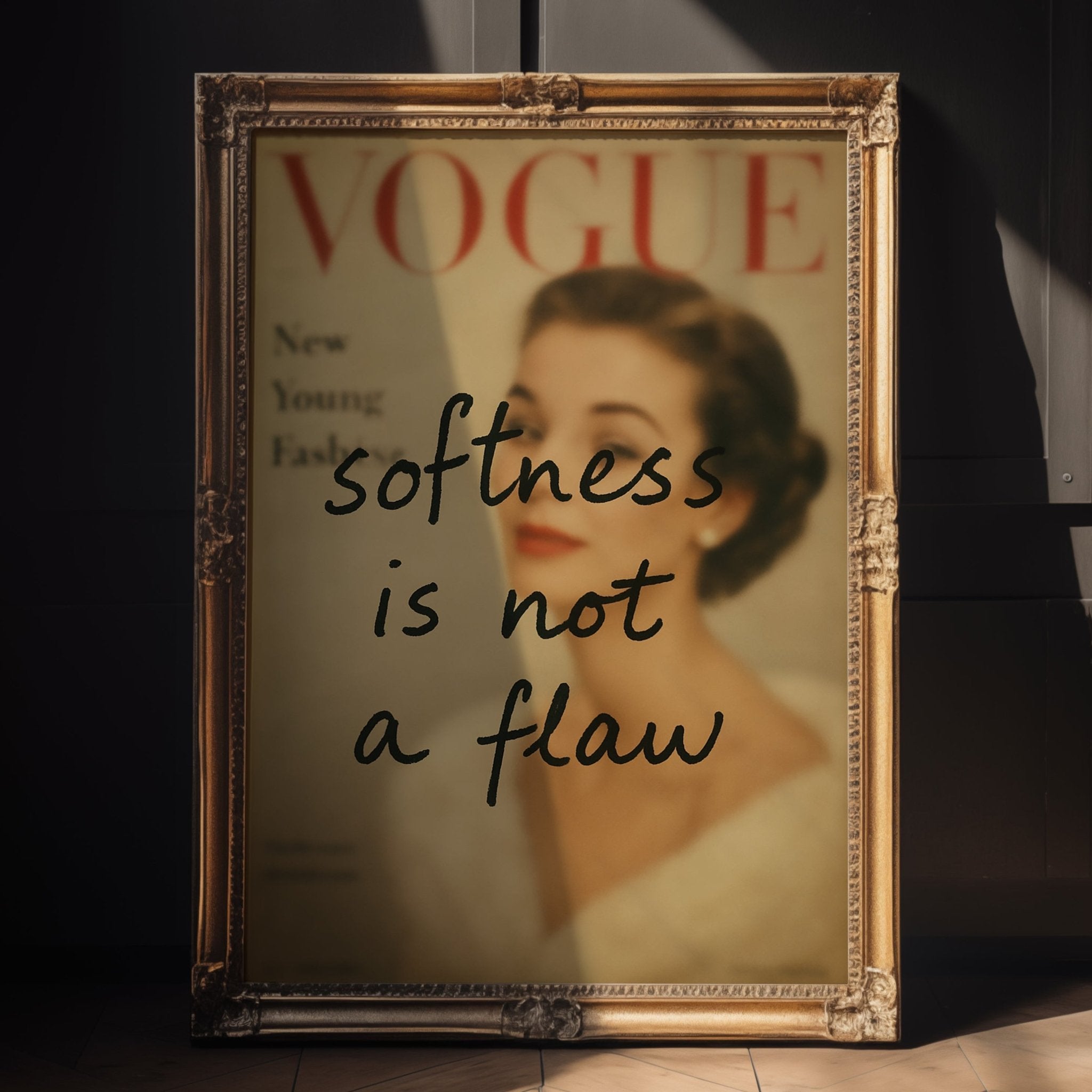 Softness Is Not a Flaw Poster Print - Just Great Posters