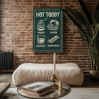 Hot Toddy poster shown in an alternative frame style