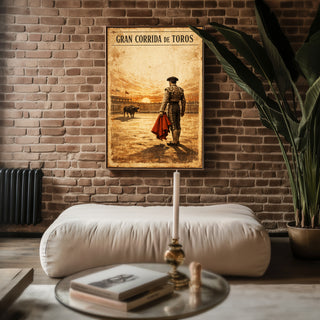 Gran Corrida de Toros Poster – Vintage Spanish Bullfighter Wall Art Print - Just Great Posters