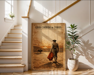 Gran Corrida de Toros Poster – Vintage Spanish Bullfighter Wall Art Print - Just Great Posters