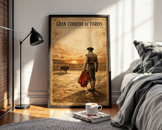 Gran Corrida de Toros Poster – Vintage Spanish Bullfighter Wall Art Print - Just Great Posters
