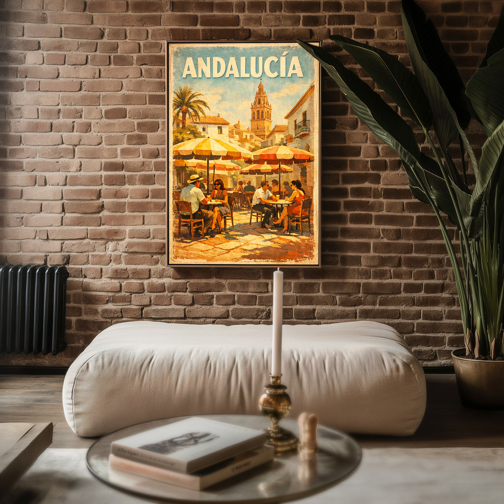 Andalucía poster shown in an alternative frame style