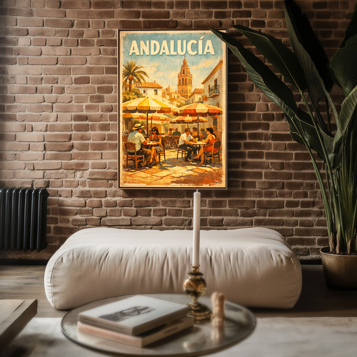 Andalucía poster shown in an alternative frame style