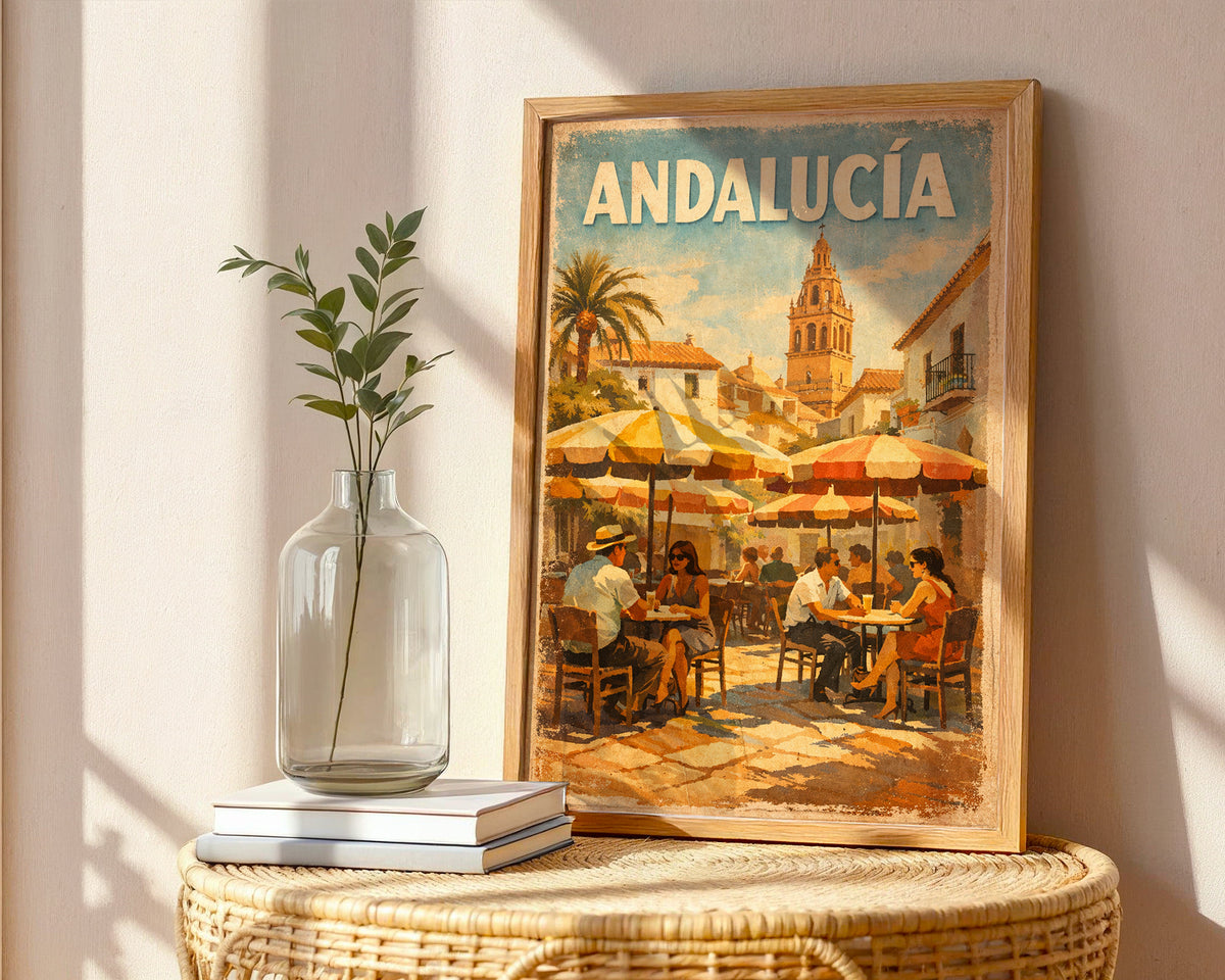 Andalucía poster shown from a different angle