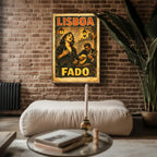 Lisboa Fado poster shown in an alternative frame style