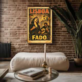 Lisboa Fado Poster – Vintage Portuguese Music Wall Art Print - Just Great Posters