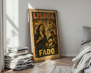 Lisboa Fado Poster – Vintage Portuguese Music Wall Art Print - Just Great Posters