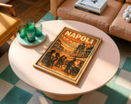 Napoli poster displayed in a cosy interior setting