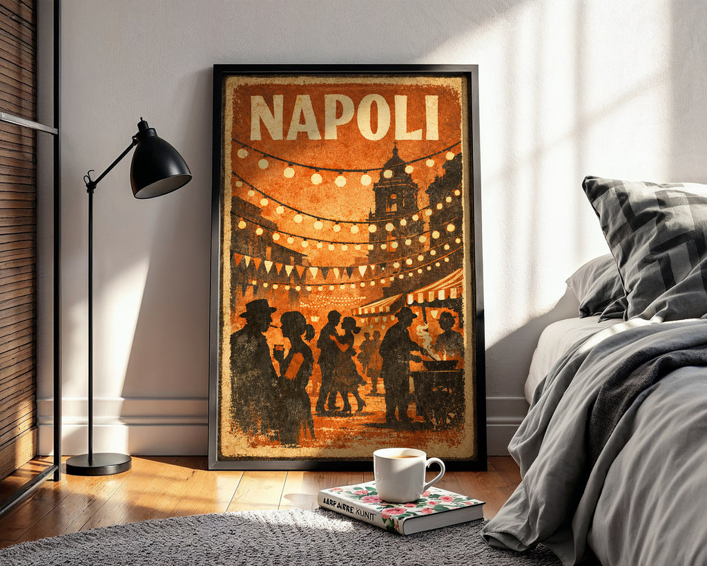 Napoli poster shown from a different angle