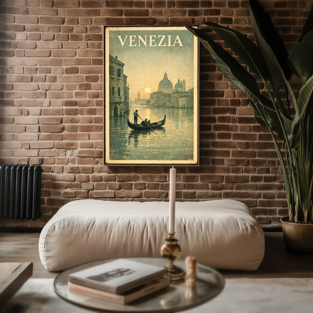 Venezia poster shown in an alternative frame style