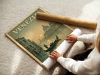 Venezia poster displayed in a styled room setting