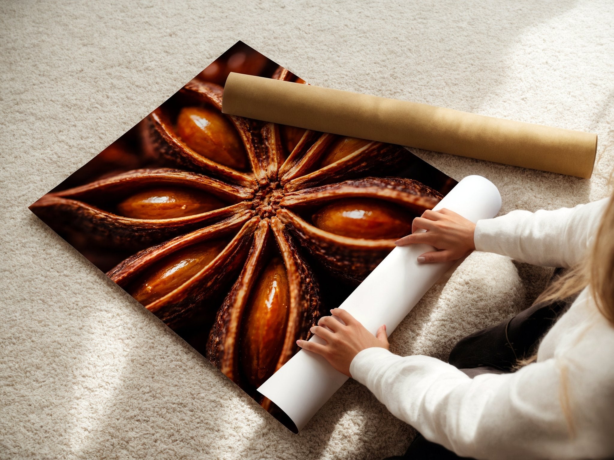 Star Anise poster displayed in a styled room setting