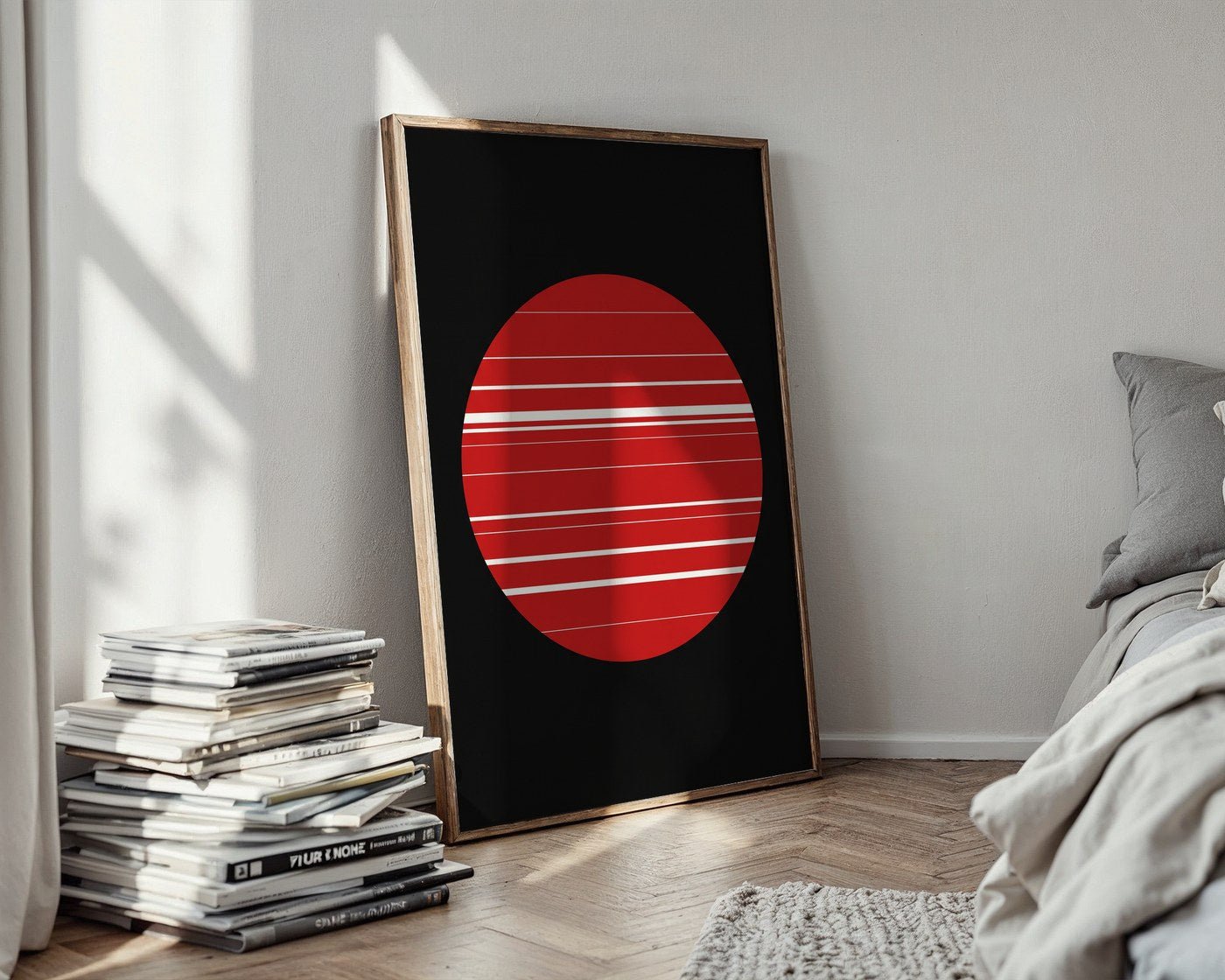 Constructivist Sphere Poster – Bold Bauhaus Wall Art — styled-wall