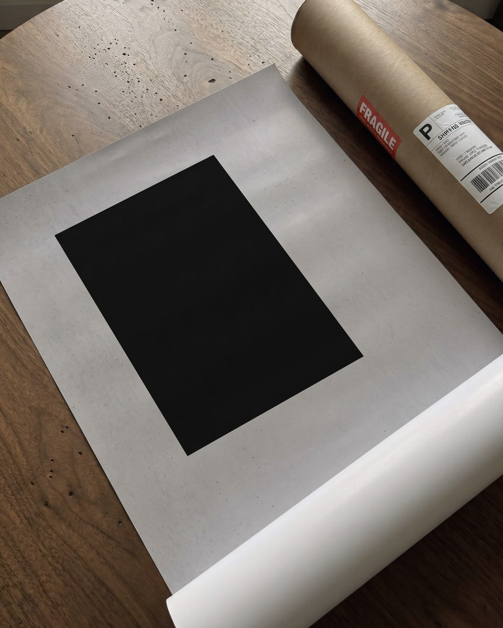 Monolith Abstract Poster – Brutalist Swiss Wall Art — barakaya-flatlay