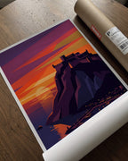 Alicante Santa Barbara Poster – Minimalist Wall Art Print — barakaya-flatlay