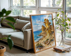 Mazarron Bolnuevo Erosions Poster – Nature Wall Art Print — frame-426