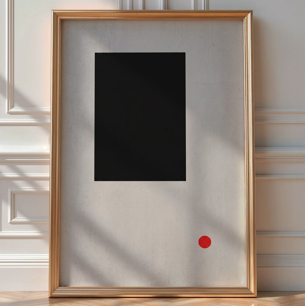 Monolith Abstract Poster – Brutalist Swiss Wall Art — room-portrait