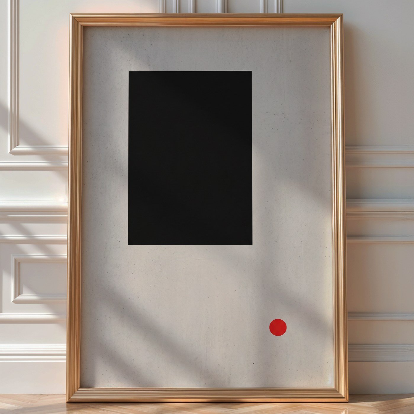 Monolith Abstract Poster – Brutalist Swiss Wall Art — room-portrait