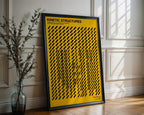 Diagonal Grid Poster – Kinetic Swiss Wall Art Print — frame-286