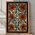 Abstract Foliage Poster – Matisse Style Paper Cutout Art Print — room-portrait