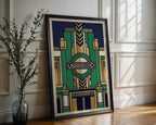 London Underground Poster – Art Deco Wall Art Print — frame-286