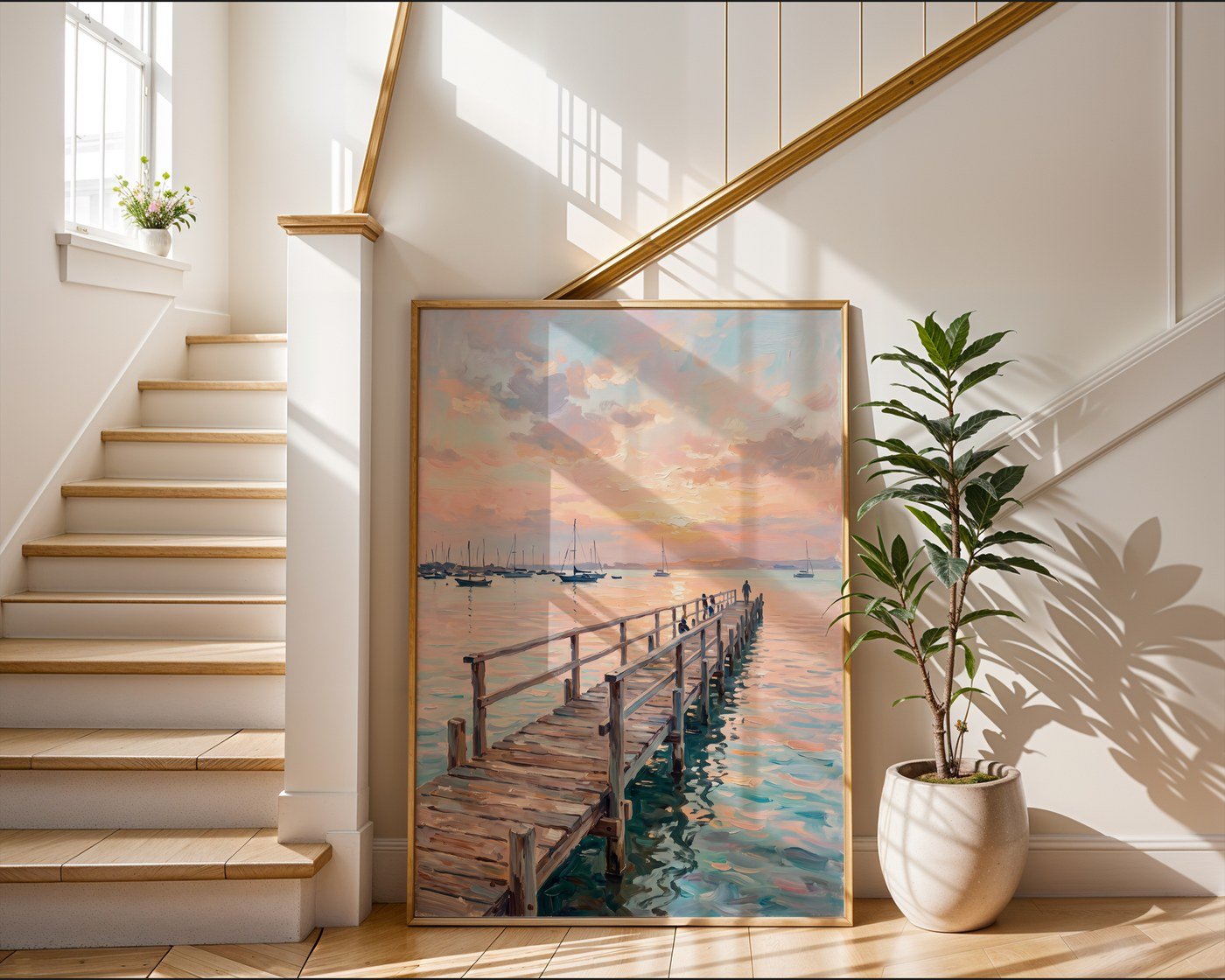 Los Alcazares Mar Menor Poster – Coastal Wall Art Print — frame-267