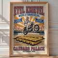 Evel Knievel 1970s Stunt Show Poster – Retro Daredevil Wall Art Print — room-portrait
