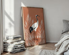 Graceful Crane Poster – Oriental Zen Style Wall Art Print — styled-wall