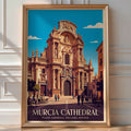 Murcia Cathedral Poster – Vintage Travel Wall Art Print — room-portrait