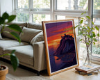 Alicante Santa Barbara Poster – Minimalist Wall Art Print — frame-426