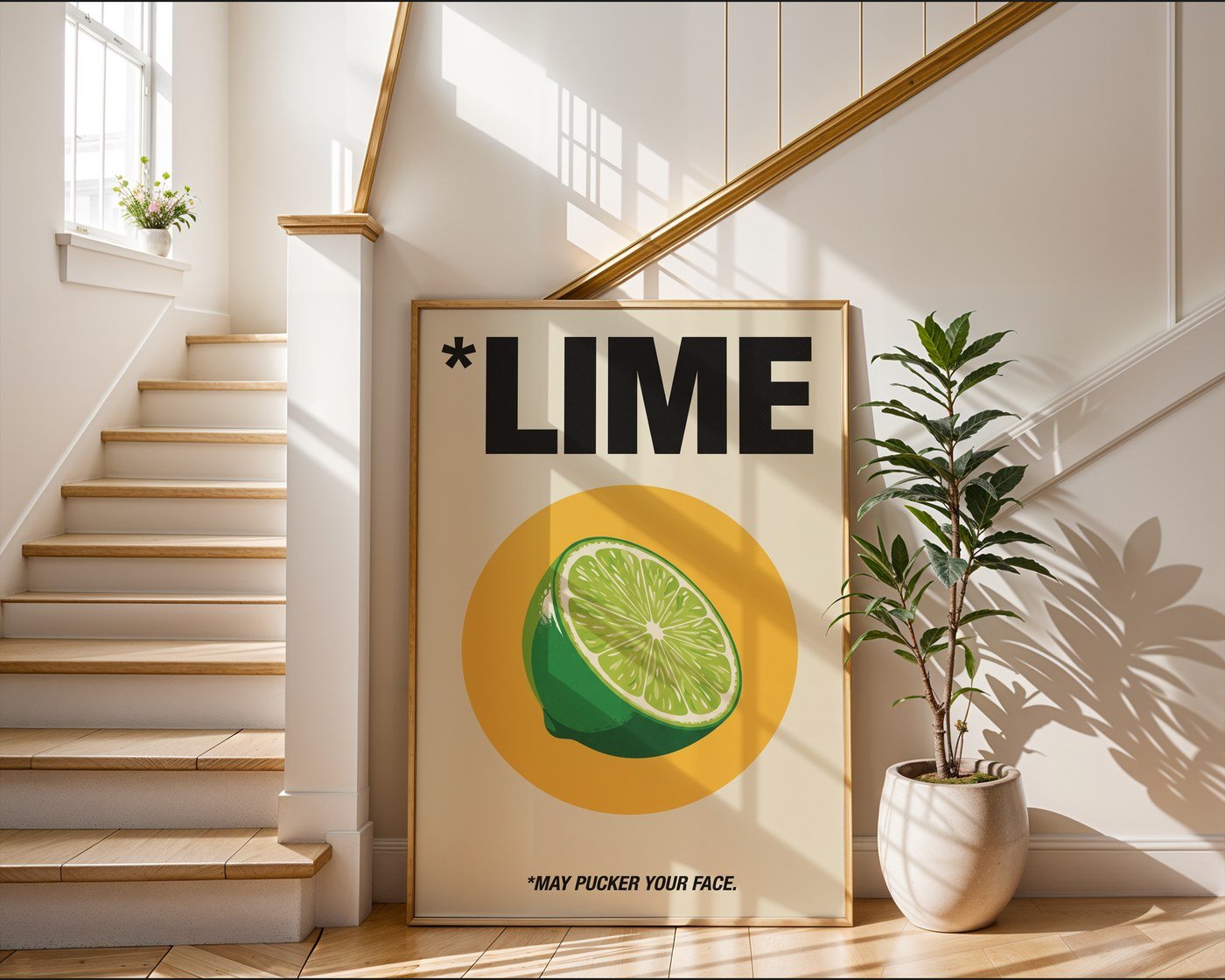 Lime Zest Poster – 1970s Vintage Advertising Print — frame-267