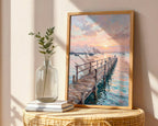 Los Alcazares Mar Menor Poster – Coastal Wall Art Print — frame-486