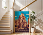 Murcia Cathedral Poster – Vintage Travel Wall Art Print — frame-267