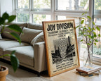 Joy Division London 1980 Poster – Post-Punk Wall Art Print — frame-426