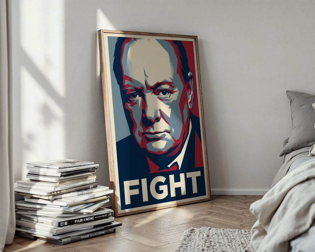 Winston Churchill Poster – Hope Style Wall Art Print — styled-wall