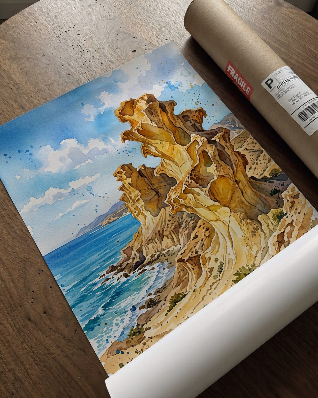 Mazarron Bolnuevo Erosions Poster – Nature Wall Art Print — barakaya-flatlay