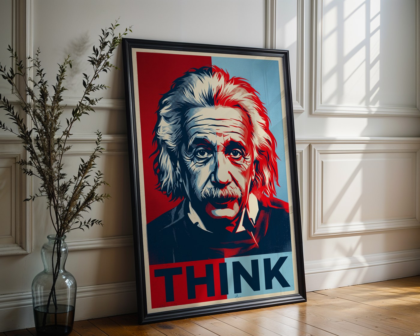 Albert Einstein Poster – Hope Style Wall Art Print — frame-286