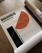 Asymmetric Bauhaus Poster – Modernist Shapes Wall Art — barakaya-flatlay