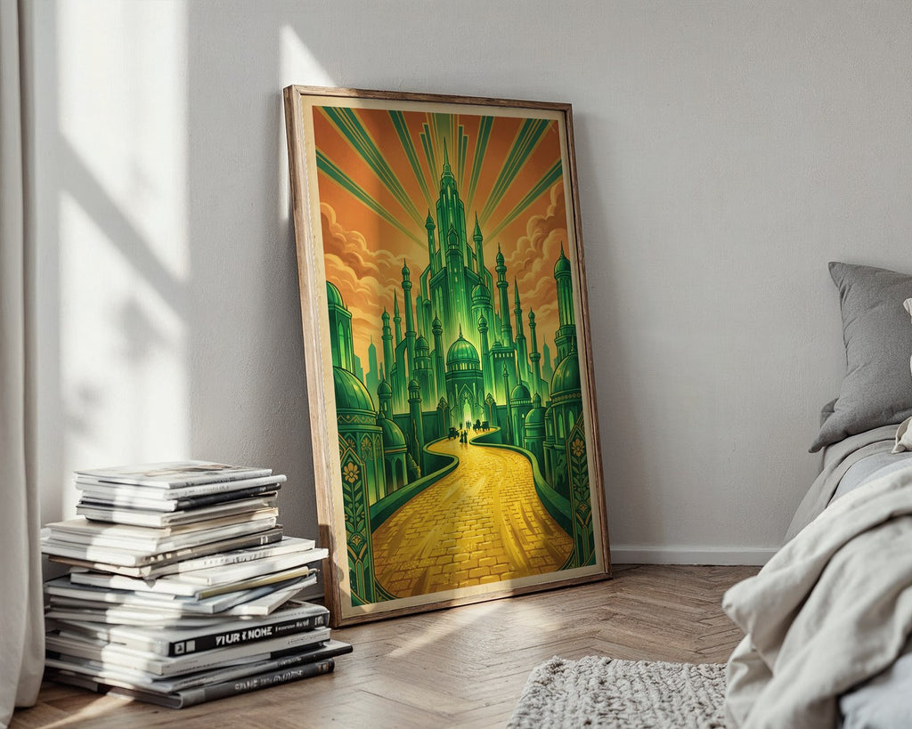 The Emerald City Poster – Retro Wizard of Oz Wall Art Print — styled-wall