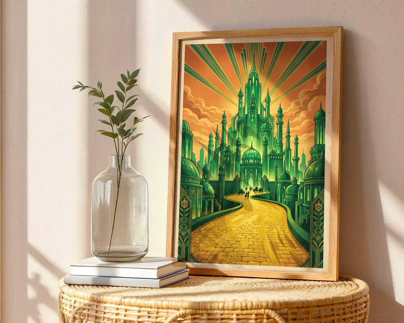 The Emerald City Poster – Retro Wizard of Oz Wall Art Print — frame-486