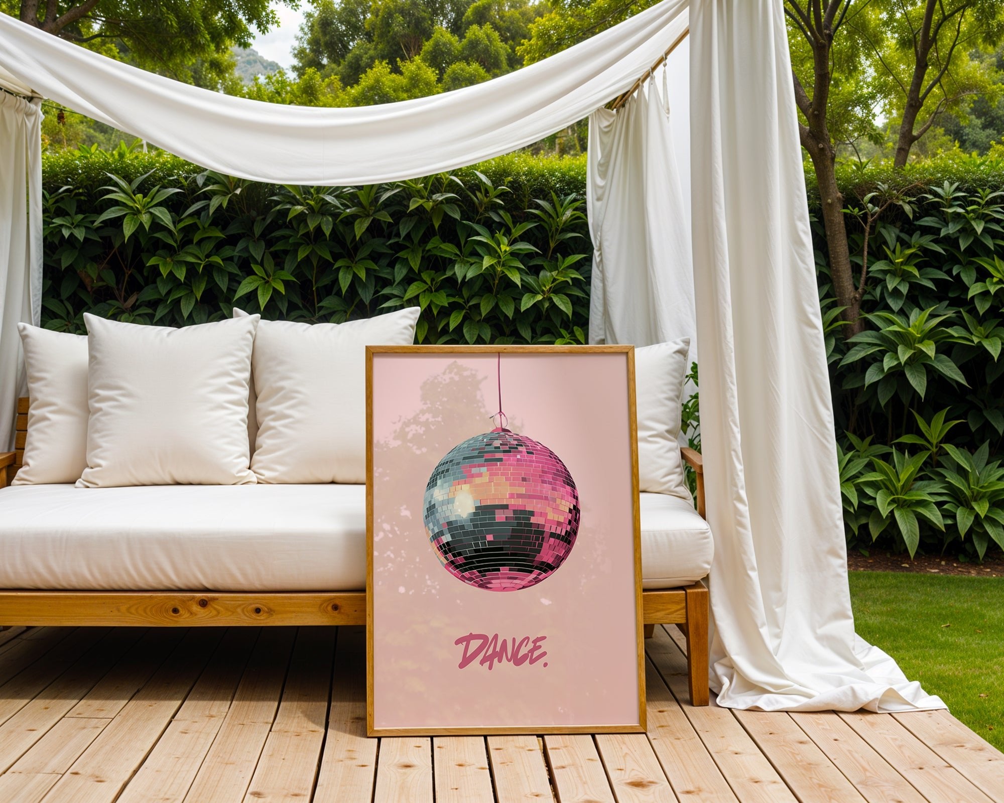 “DANCE.” Disco Ball Poster - Just Great Posters