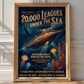 Nemo's Nautilus Poster – Jules Verne Steampunk Wall Art Print — room-portrait