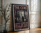 The Cure 1989 Tour Poster – Gothic Rock Wall Art Print — frame-286