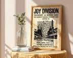 Joy Division London 1980 Poster – Post-Punk Wall Art Print — frame-486