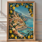 Amalfi Coast Poster – Vintage Italian Travel Wall Art Print — room-portrait
