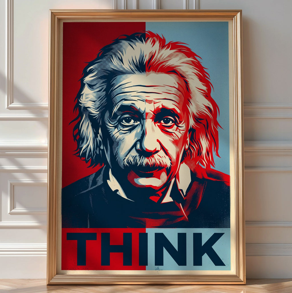 Albert Einstein Poster – Hope Style Wall Art Print — room-portrait